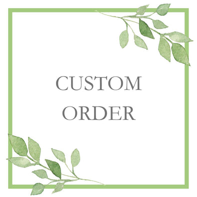 Kelly's custom wedding flower order