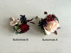 Blush pink, burgundy and navy blue wedding flowers