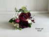 Burgundy and ivory wedding flowers