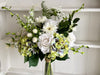 White and green faux flower arrangement *Vase not included