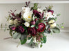 Burgundy and ivory wedding flowers