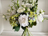 White and green faux flower arrangement *Vase not included