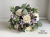 Lavender, lilac and cream wedding flowers