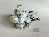 Elegant pale blue and dusky blue artificial wedding flowers