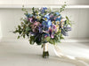 Country garden pastel artificial wedding flowers. Wild flower bouquet