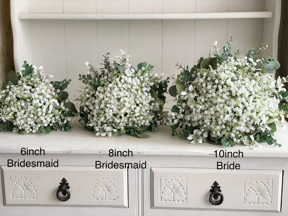 Gypsophila and Lily of the valley wedding flowers