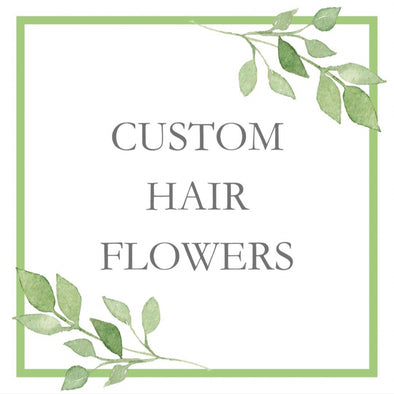 Custom flower crown. Custom hair flowers