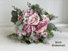 Blush, dusky pink and mauve artificial wedding flowers