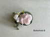 Pink and white artificial wedding flowers. Blush pink and dusky pink roses